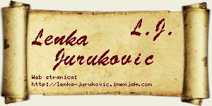 Lenka Juruković vizit kartica